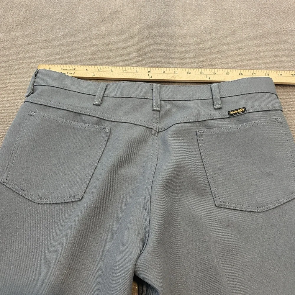 Vintage Wrangler Pants‎ Gray Mens Fits 36x27 Rancher Nylon Performance 00082GY